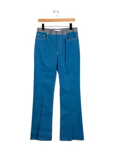 Pre-owned Adeam Wide Leg Pants In Blue
