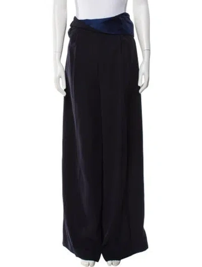 Pre-owned Adeam Wide Leg Pants In Blue