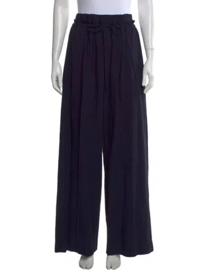 Pre-owned Adeam Wide Leg Pants In Blue