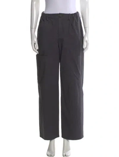 Pre-owned Adeam Wide Leg Pants In Gray
