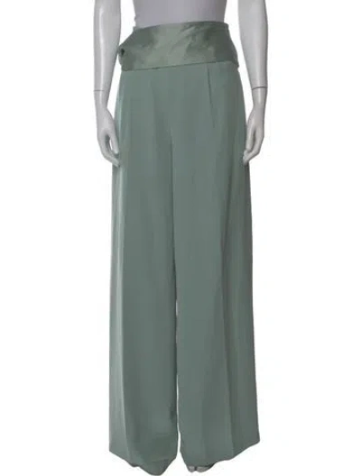 Pre-owned Adeam Wide Leg Pants In Green