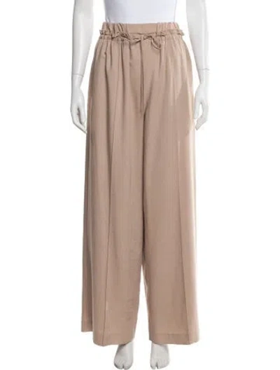 Pre-owned Adeam Wide Leg Pants In Neutral