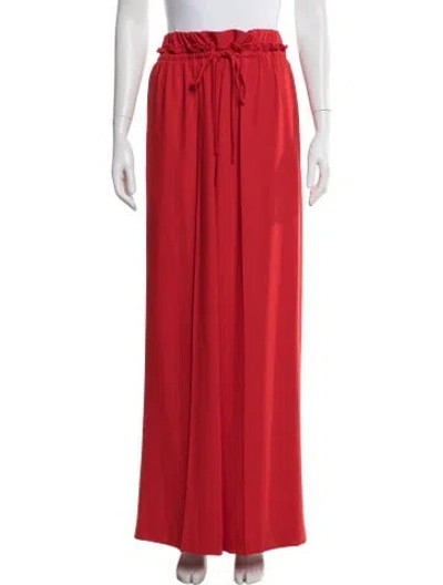 Pre-owned Adeam Wide Leg Pants In Red