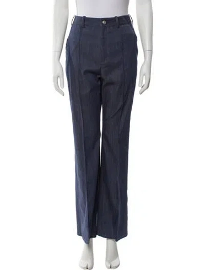 Pre-owned Adeam Wide Leg Pants W/ Tags In Blue