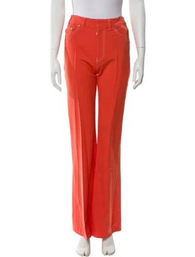 Pre-owned Adeam Wide Leg Pants W/ Tags In Orange