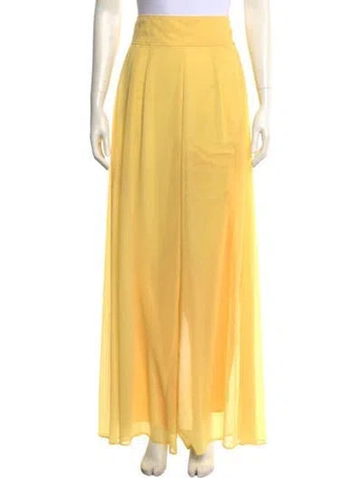 Pre-owned Adeam Wide Leg Pants W/ Tags In Yellow
