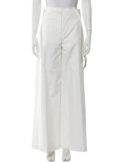 Pre-owned Adeam Wide Leg Pants In White