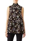 ADEAM WOMEN'S FLORAL GODET PLEATED TOP