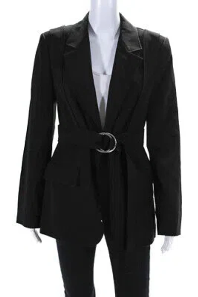 Pre-owned Adeam Womens Harness Jacket Black Size 6