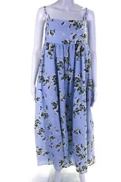 Pre-owned Adeam Womens Hydrangea Dress Hydrangea Print Size 2