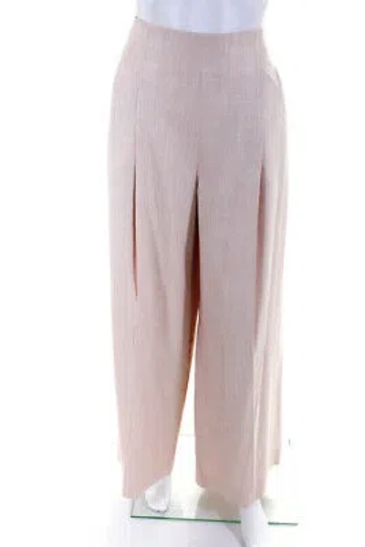 Pre-owned Adeam Womens Wide Leg Pant Dusty Rose Size 10 In Pink