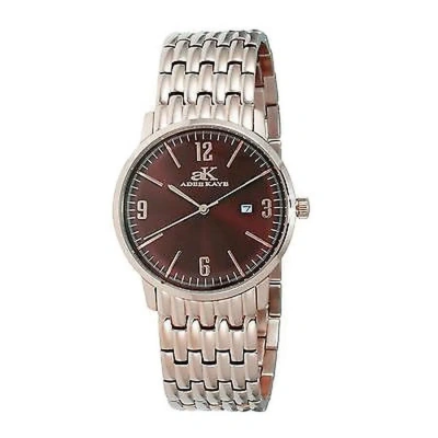 Adee Kaye Dome Brown Dial Steel Unisex Watch Ak8224-lrgb