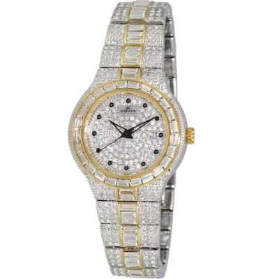 Adee Kaye Finess Quartz Gold Dial Ladies Watch Ak2526-l2g In Multi