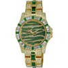 Adee Kaye Men's Chameleon Green Dial Watch In Green