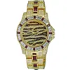 Adee Kaye Men's Chameleon Red Dial Watch In Red