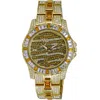 Adee Kaye Men's Chameleon Yellow Dial Watch In Yellow