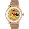 Adee Kaye Men's Galactic Goldtone Dial Watch In Gold