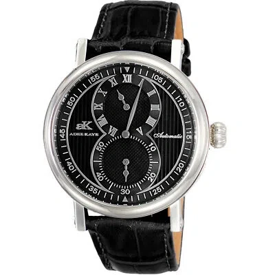 Pre-owned Adee Kaye Men's Mondo Black Dial Watch - Ak5665-mbk
