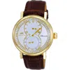 Adee Kaye Men's Mondo Silver Dial Watch In Gold