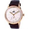 Adee Kaye Men's Simplicity White Dial Watch In Burgundy