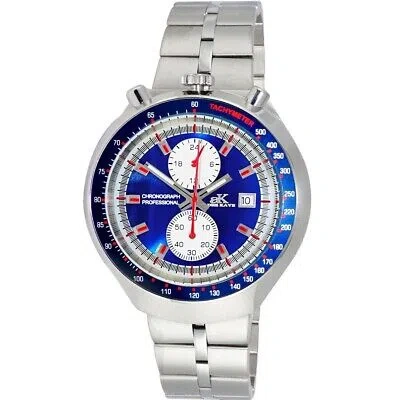 Pre-owned Adee Kaye Mens Muscle Blue Dial Watch - Ak5662-mbu