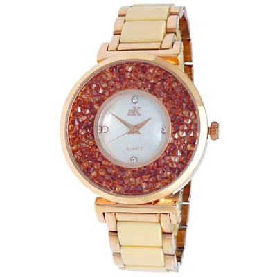 Adee Kaye Women's Pisa Mother Of Pearl Dial Watch In Gold
