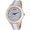 Adee Kaye Venice Crystal-embellished 41mm Watch In White