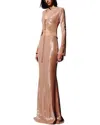 Adele Berto 2pc Blouse & Skirt Set In Brown