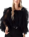 Adele Berto Netted Blouse In Black