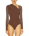 Adele Berto Bodysuit In Brown