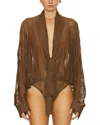Adele Berto Bodysuit In Brown