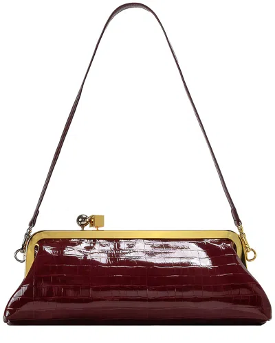 Adele Berto Clutch In Burgundy
