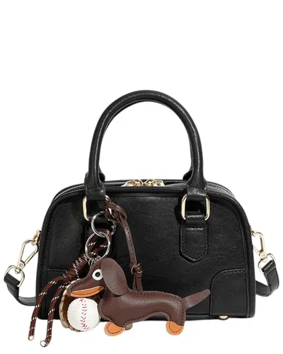 Adele Berto Leather Clutch In Black