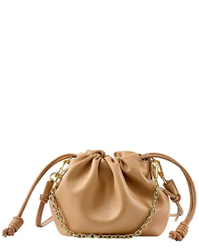 Adele Berto Leather Crossbody In Neutral