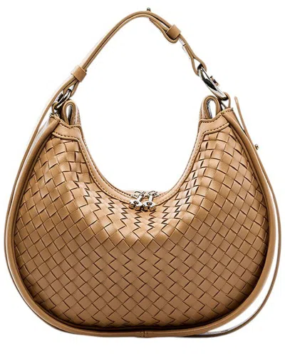 Adele Berto Leather Hobo Bag
