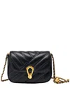 Adele Berto Leather Shoulder Bag In Black