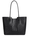 Adele Berto Leather Tote In Black