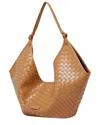 Adele Berto Leather Tote In Brown