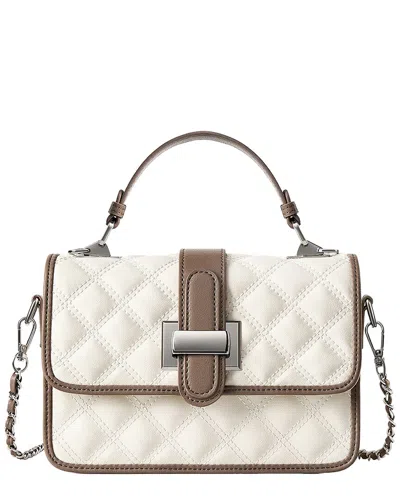 Adele Berto Leather Tote In White