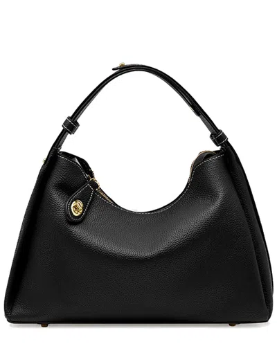 Adele Berto Leather Tote In Black