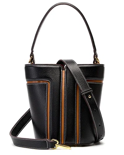 Adele Berto Leather Tote In Black