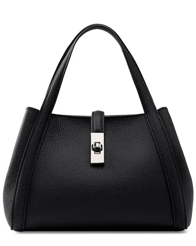 Adele Berto Leather Tote In Black