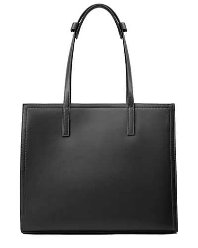 Adele Berto Leather Tote In Black