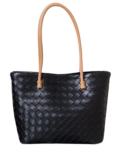 Adele Berto Leather Tote In Black