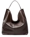 Adele Berto Leather Tote In Brown