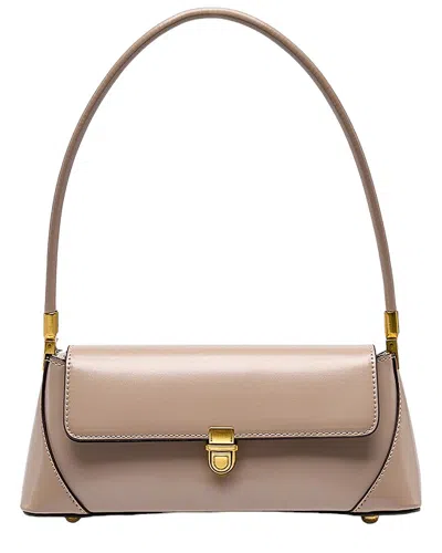 Adele Berto Leather Tote In Brown