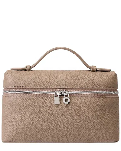 Adele Berto Leather Tote In Neutral