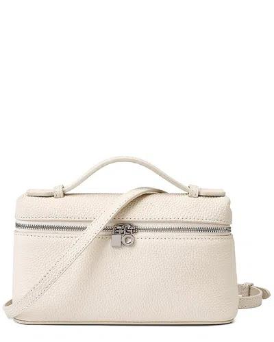 Adele Berto Leather Tote In White