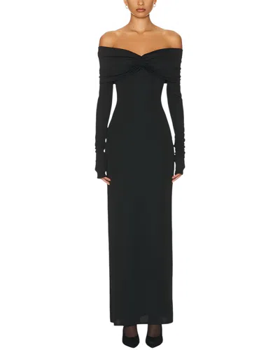 Adele Berto Maxi Dress In Black