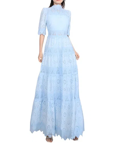 Adele Berto Maxi Dress In Blue